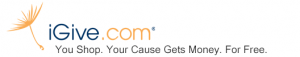 iGive.com logo and tagline. You Shop. Your cause gets money. For free.