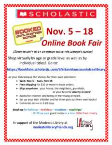 This is a reduced-sized image of a flyer advertising the online book fair. It contains the same information as is found on this web page.